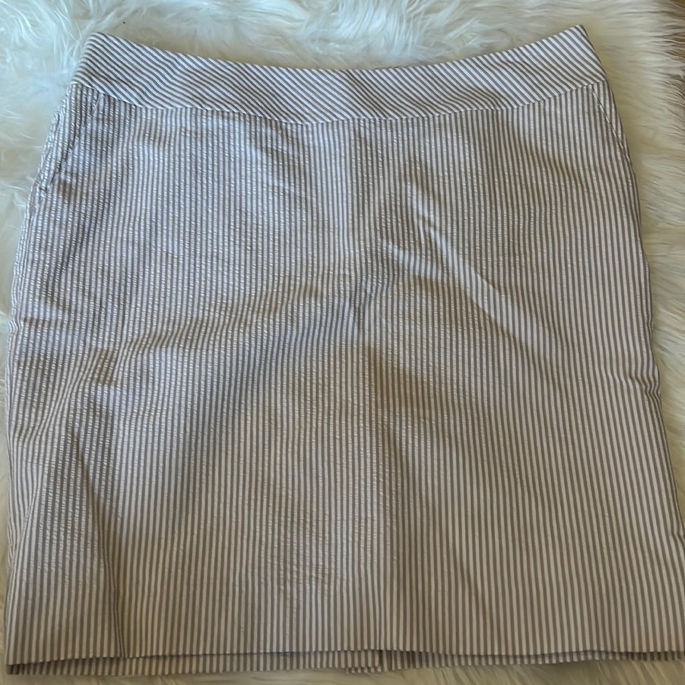 Merona pin stripe knee length skirt size Medium and matching blazer size xs